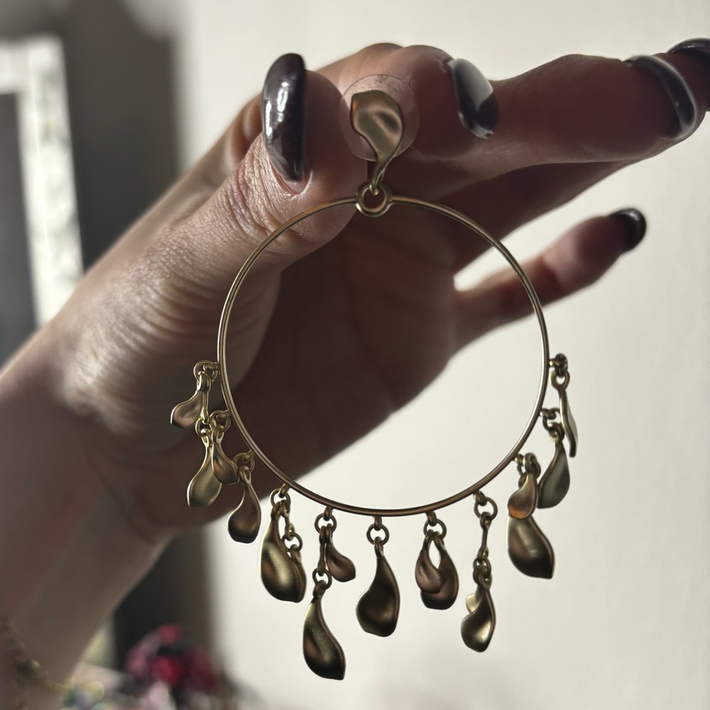 Natasha Droplets Loop Drop Earrings